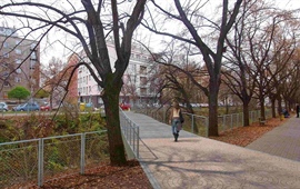 Nová lávka přes Botič