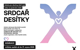Prodlužujeme anketu Srdcař Desítky do 31. 8. 2025